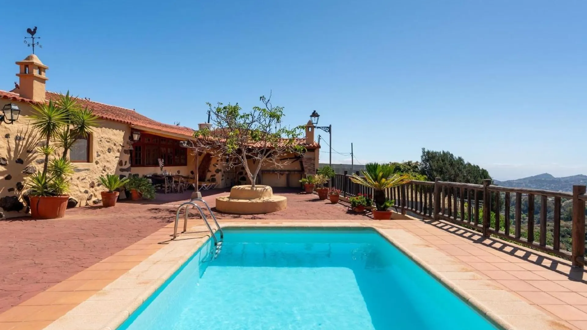 Kanarische Finca Mit Pool Und Herrlicher Aussicht Vega de San Mateo